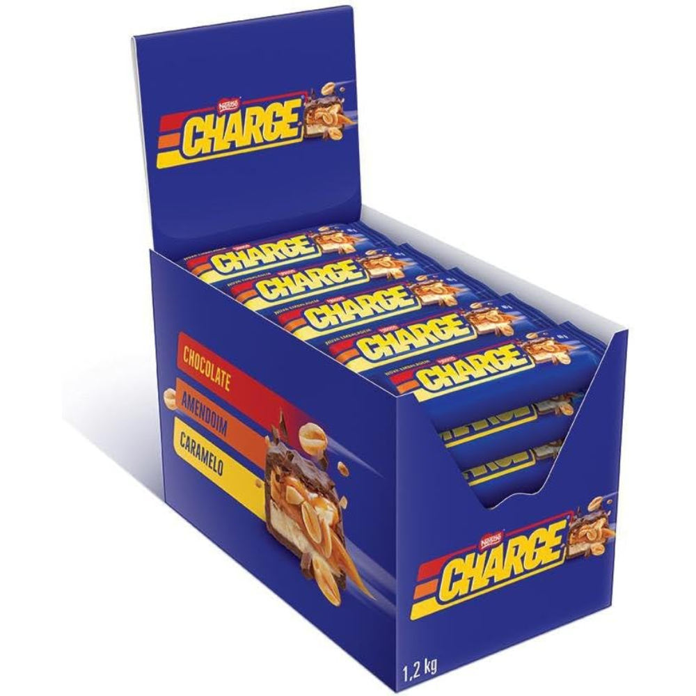 Chocolate Charge Rechado Com Amendoim Caramelizado Dp 1,2Kg 30Un 40g