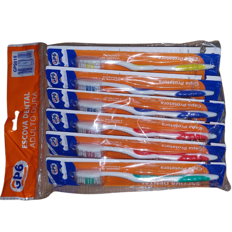Escova Dental Adulto Dura Pct 12 Un