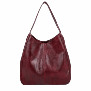 Bolsa Feminina De Ombro Médio Estilosa Trabalho Lazer Viagem Cor Vinho
