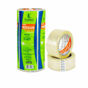Fita Adesiva Transparente Empacotamento 45mmx40mt Com 4Un Koretech